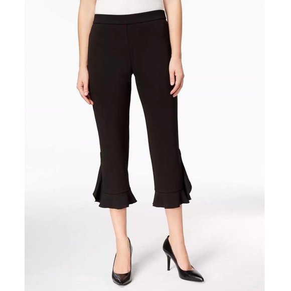 Alfani Pants - ALFANI Womens Black Wide Leg Wear to Work Pants Size 14